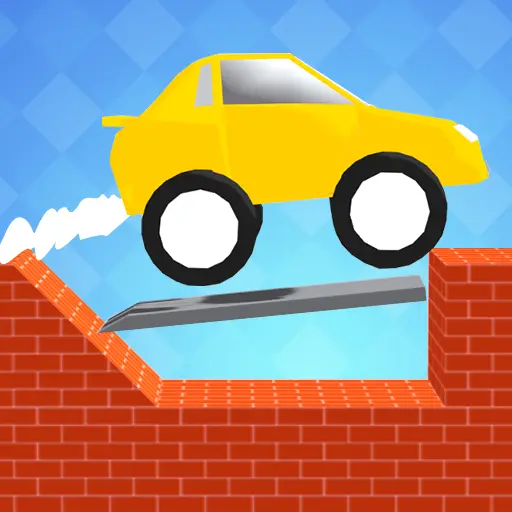 Draw Car Road - Jeu de Puzzle de Construction de Ponts en 3D Gratuit