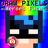 Draw Pixels Heroes Face - Jeu de Dessin Facile et Gratuit