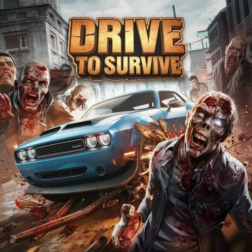 Drive To Survive - Zombie Apocalypse Car Shooting Game