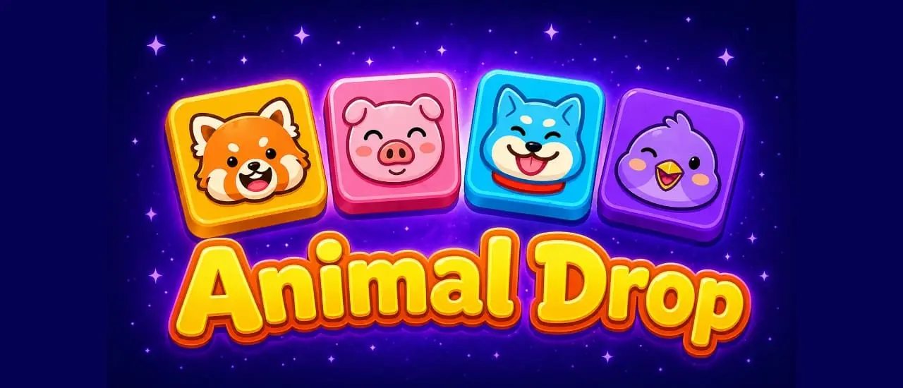 Drop Animals - Jeu de fusion et puzzle adorable gratuit