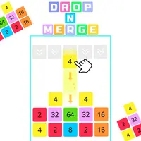 Drop n Merge Blocks - Jeu de fusion de nombres gratuit en ligne