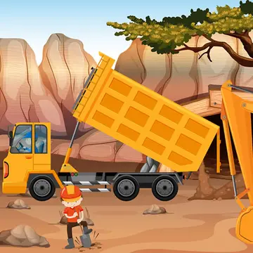 Dump Trucks Hidden Objects - Ücretsiz Gizli Nesne Oyunu