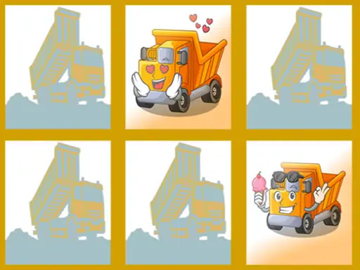 Dump Trucks Memory - Free Play Game for Kids and Adults