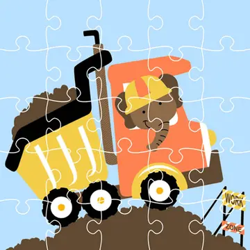 Dumper Trucks Jigsaw - Jogo de Quebra-Cabeça Online Grátis