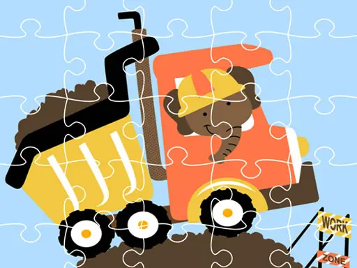 Dumper Trucks Jigsaw - Jogo de Quebra-Cabeça Online Grátis