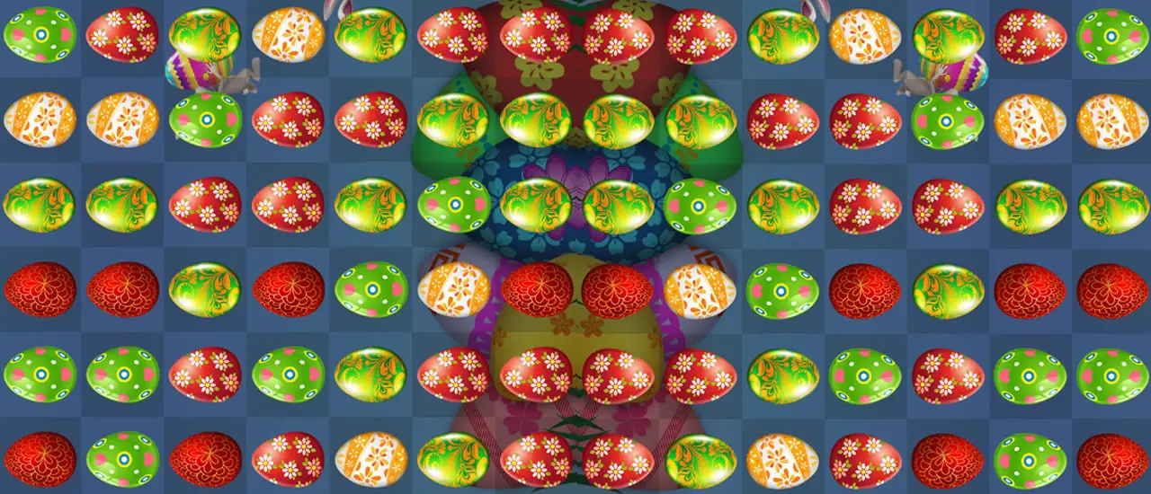 Easter Eggs in Rush - Jeu de Match-3 en ligne gratuit