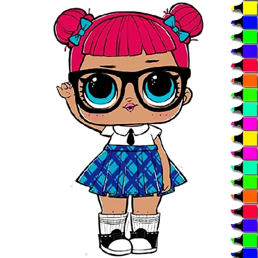 لعب لعبة تلوين الأطفال سهلة LOL مجانًا - Coloring Game للأطفال