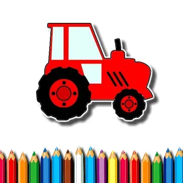 イージーキッズ塗り絵トラクター無料ゲーム - オンラインで遊ぶ