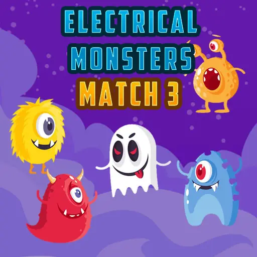 Electrical Monsters Match 3 - Jogo de Combinação Online Grátis