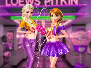Ellie und Annie Filmabend Spiel – Kostenlose Dress-up Spiele für Mädchen