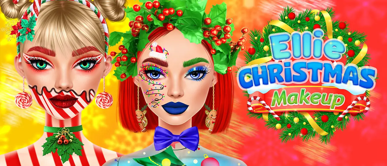 Ellie Maquiagem de Natal - Jogo de Maquiagem Festiva para Jogar Grátis