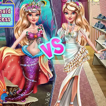 Ellie Sirena vs Princesa - Juego de Vestir Gratis