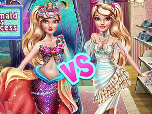 Ellie Sirena vs Princesa - Juego de Vestir Gratis