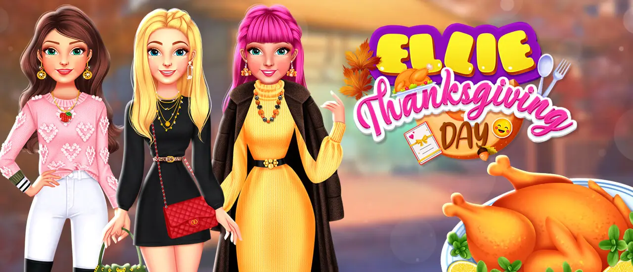 Ellie Thanksgiving Day - Juego de vestir y preparar la cena gratis