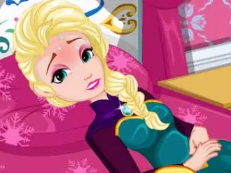 Elsa Mide Virusu Oyna - Ücretsiz Frozen Oyunları