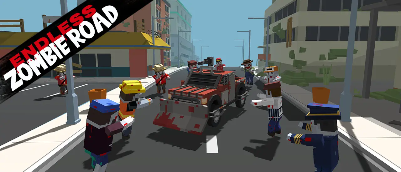 Endless Zombie Road - Free Online Zombie Driving Game