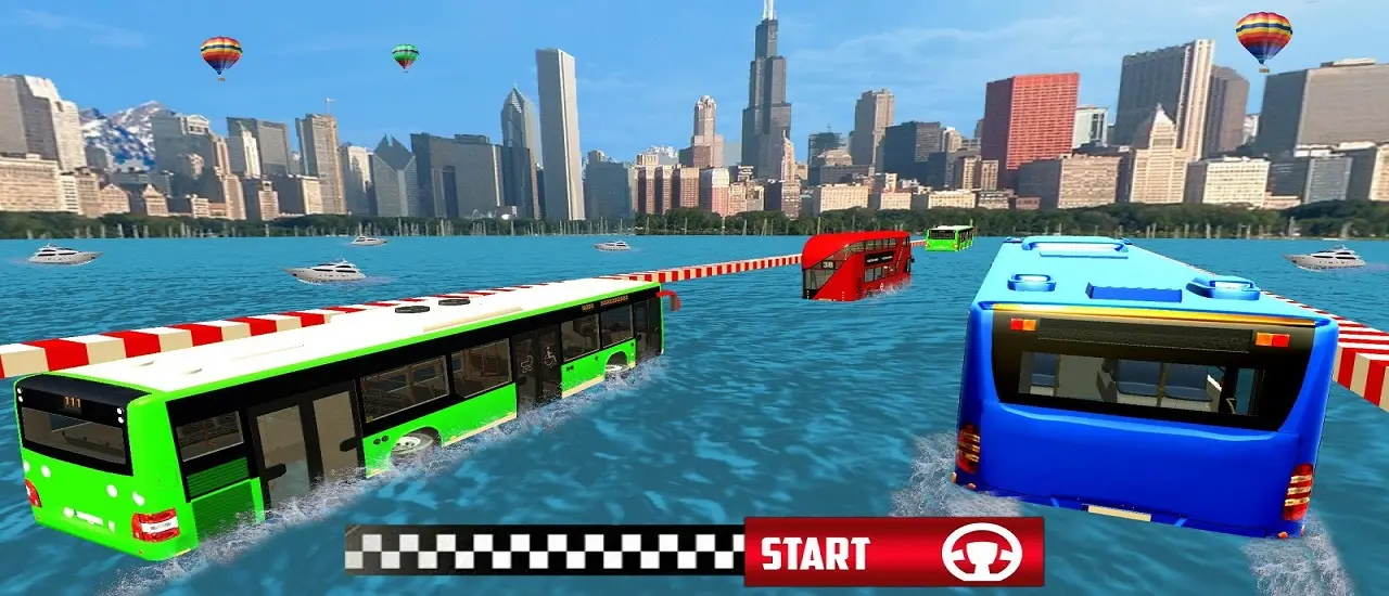 Extreme Water Surfer Bus Simulator - Play Water Bus Racing & Driving Game
