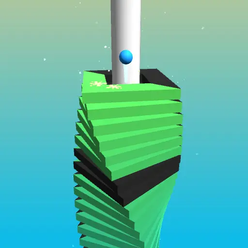 Fallender Ball - Juego Casual para Mover y Rebotar en Helix