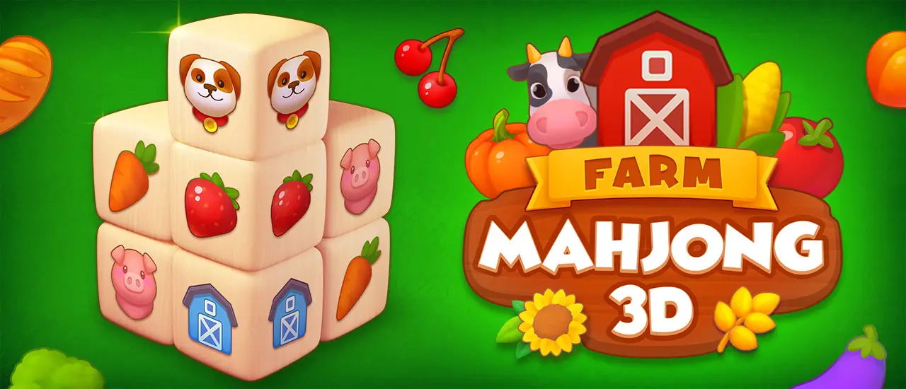 Farm Mahjong 3D - Play Free Match Puzzle Game Online