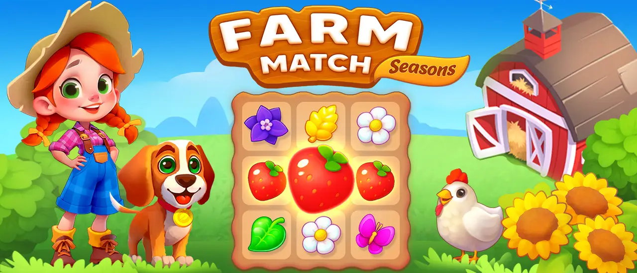 Farm Match Seasons - Jeu Match 3 gratuit en ligne