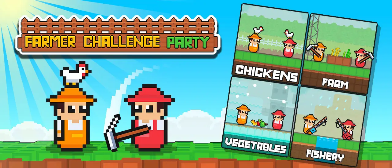 Farmer Challenge Party - Jeu de Combat Agricole en Ligne Gratuit