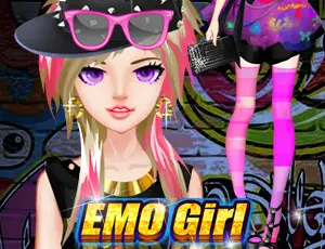 Fashion EMO Girl - Juego de vestir y moda en línea gratis