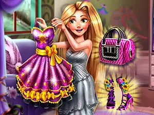 Jeu de Cinderella : Trouvez la tenue de bal de Rapunzel