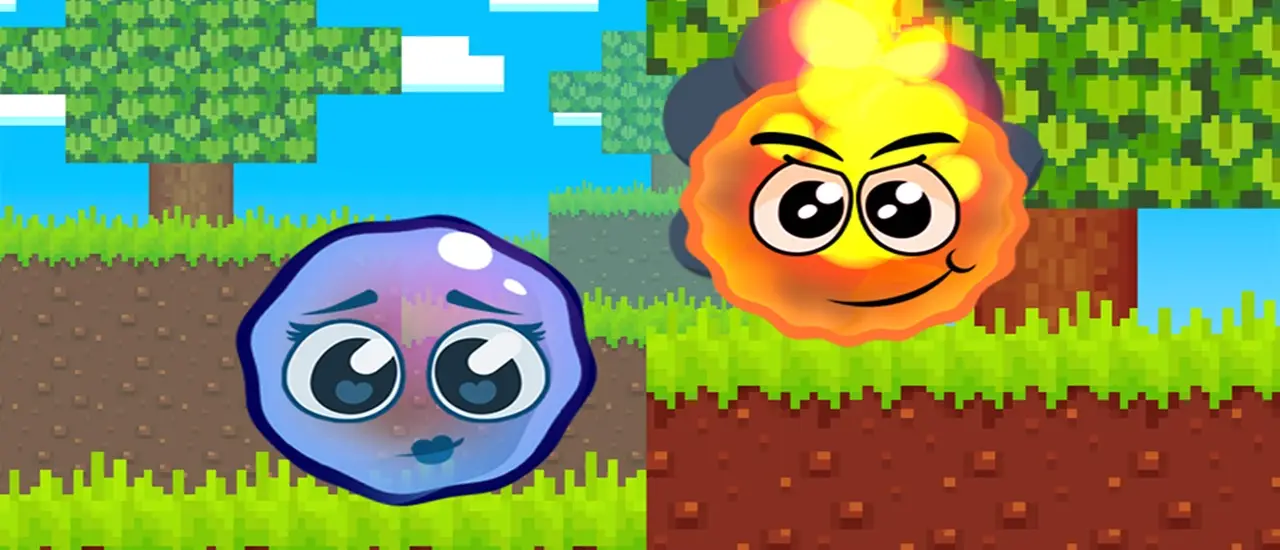 Fire Ball and Water Ball: Parkour Love Balls – Kostenloses Spiel online spielen