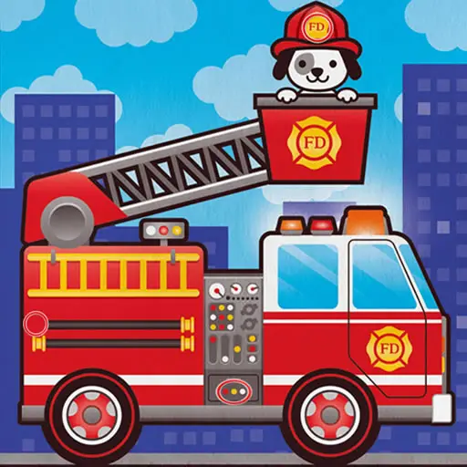 Fire Trucks Differences - Free Puzzle Game to Play and Find Differences