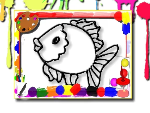 Fish Coloring Book - Malen nach Zahlen & Malspiel online kostenlos spielen