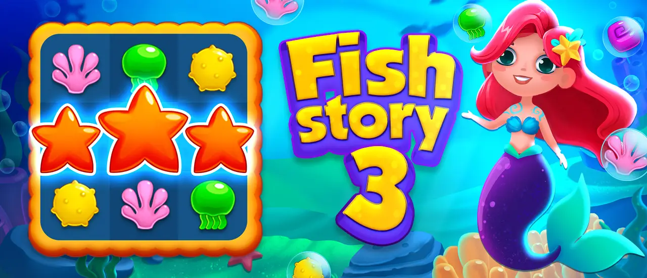 Fish Story 3 - Jogo Match 3 Online Grátis