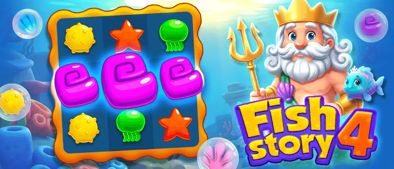 Fish Story 4 لعبة مطابقة 3 مجانية للعب عبر الإنترنت