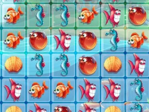 Fish World Match3 - Jeu de puzzle en ligne gratuit