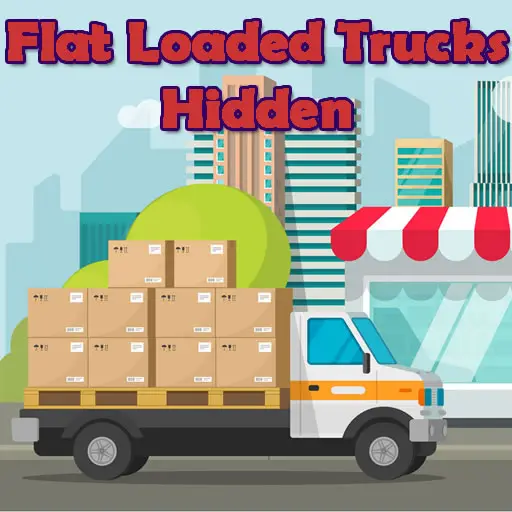 Flat Loaded Trucks Hidden - Ücretsiz Hafıza ve Kamyon Oyunu Oyna