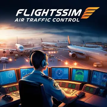 لعبة محاكاة مراقبة حركة الطائرات - Flight Sim