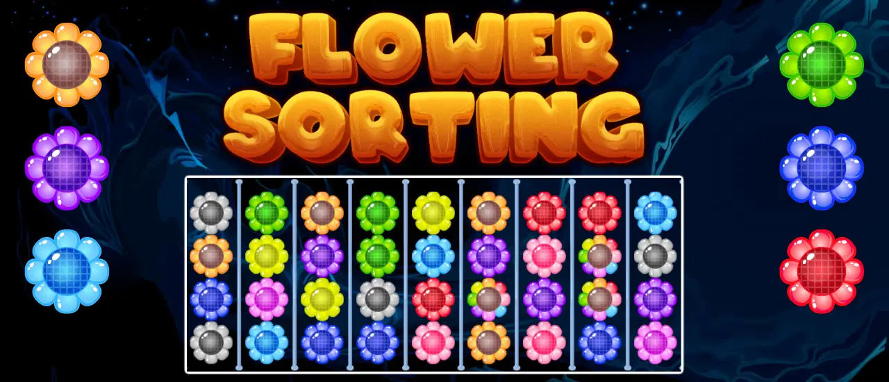 Flower Sorting パズルゲーム|無料で遊べるオンラインゲーム