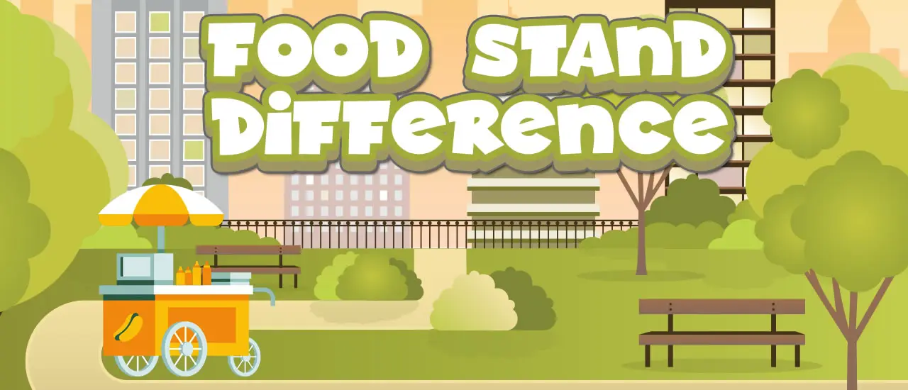 Food Stand Difference - Suchspiel für Kinder kostenlos online spielen