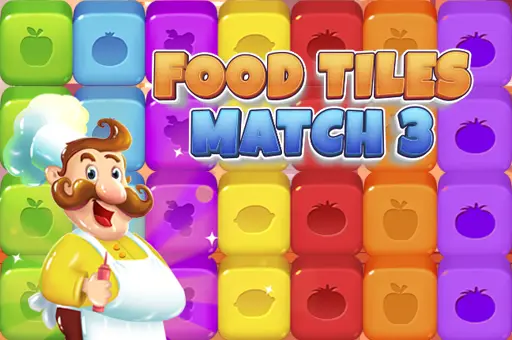 Food Tiles Match 3 - Ücretsiz Eşleştirme Oyunu Oyna