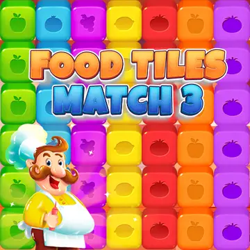 Food Tiles Match 3 - Jogo de Combinação Online Grátis