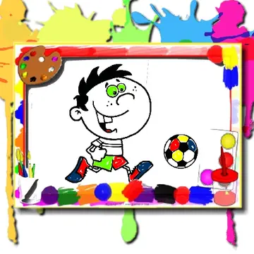 Football Coloring Time - Juego de pintar en línea gratis