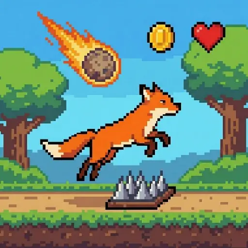 Fox Adventure Ücretsiz Oyna - Sonsuz Koşu ve Macera Oyunu
