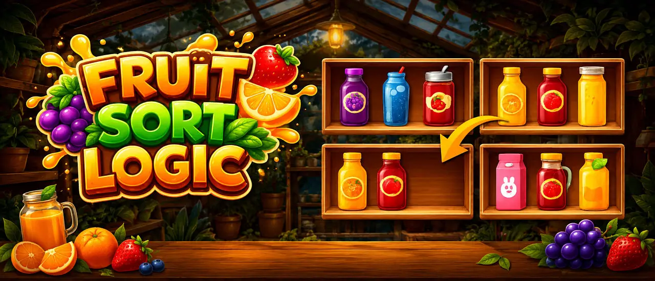 Fruit Sort Logic - Eğlenceli ve Rahat Puzzle Oyunu Oyna