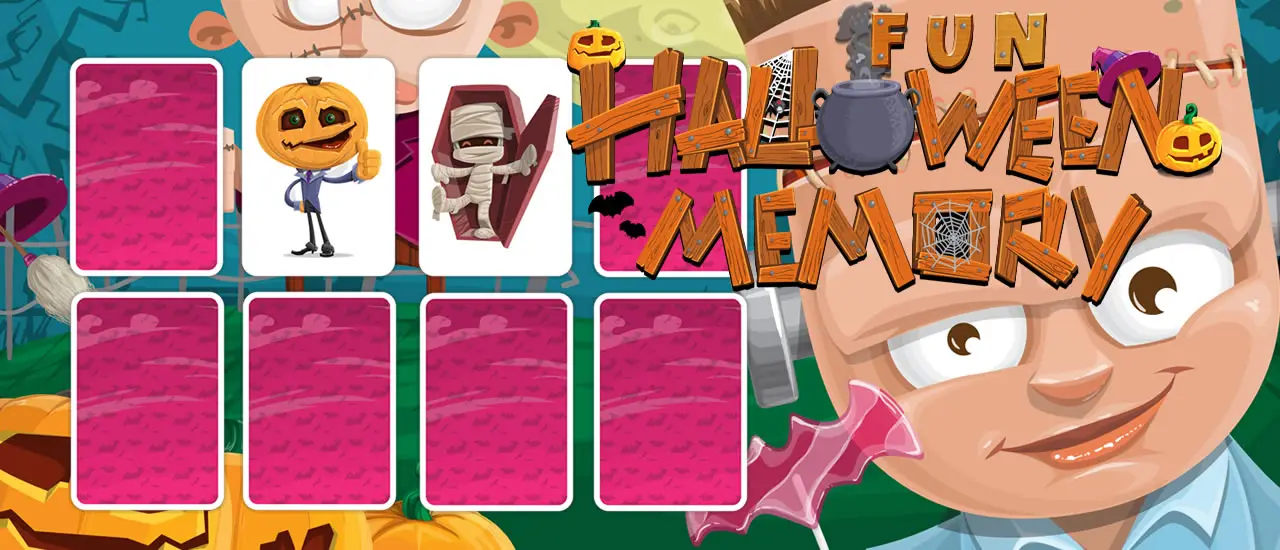 Fun Halloween Memory - Jeu de Mémoire Gratuit en Ligne
