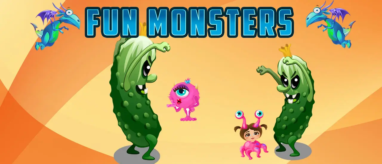 Fun Monsters Memory - Jeu de mémoire en ligne gratuit