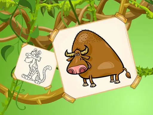 Funky Animals Coloring Spiel – Kostenlos online spielen