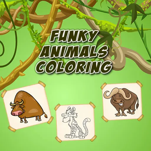 Funky Animals Coloring Spiel – Kostenlos online spielen