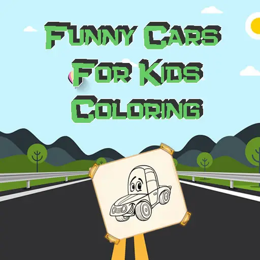 Funny Cars For Kids Coloring - Juego gratis para colorear y jugar en línea