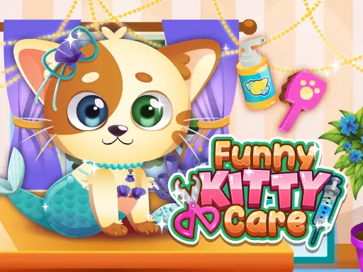 Funny Kitty Care - Play Game & Pet & Dress Cute Cats