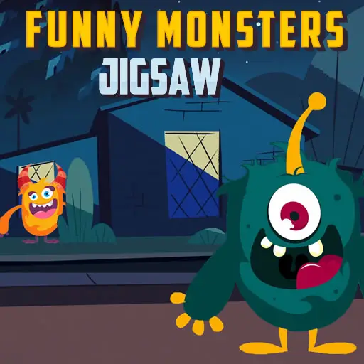 Funny Monsters Jigsaw - Juego de rompecabezas en línea gratis
