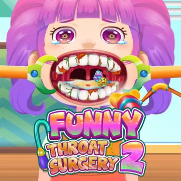 Funny Throat Surgery 2 - Juego gratis para cuidar la salud bucal
